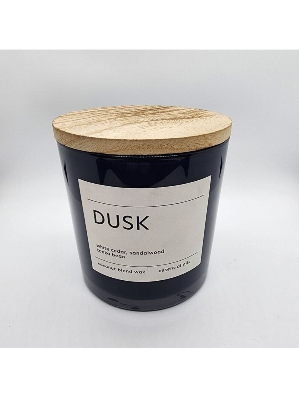 NEW Kirkland's 24oz 3 wick DUSK Scented Candle essential oils coconut blend wax